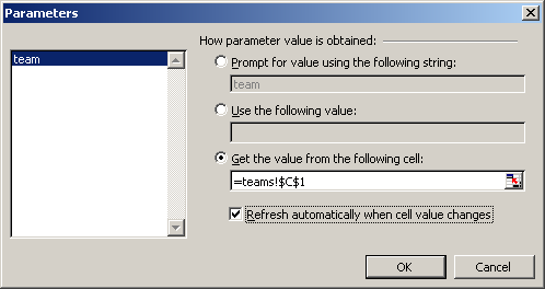 excel mac os defined web query with parameters